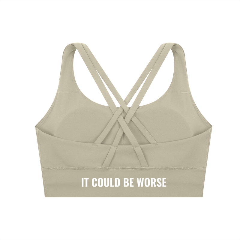Strappy Criss-Cross Sports Bra by ODMPOD