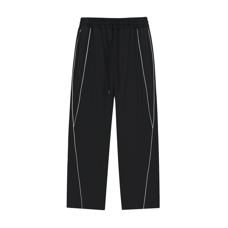 Reflection Striped Straight-Leg Sweatpants by ODMPOD