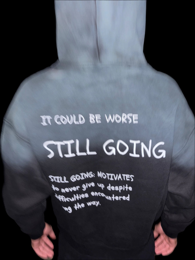 "WORDS HAVE POWER" Sunfade Boxy Hoodie by ODMPOD