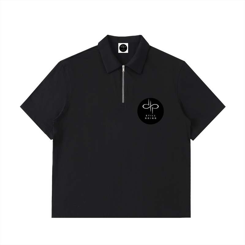 Half-Zip Cotton Polo Shirt by ODMPOD