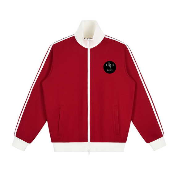 Contrast Side Stripe Fleece Track Jacket by ODMPOD