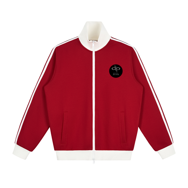 Contrast Side Stripe Fleece Track Jacket by ODMPOD