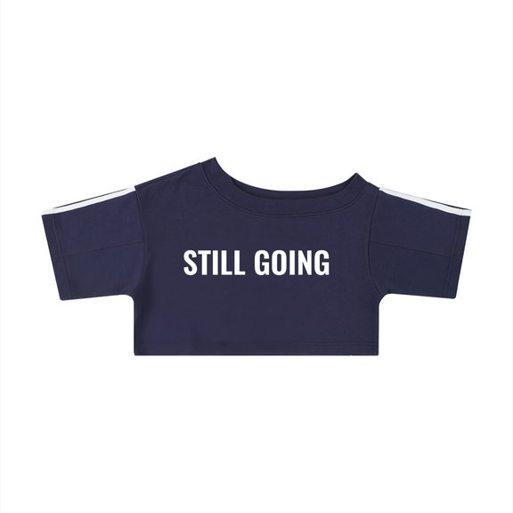 Women's Off-the-Shoulder Crop T-Shirt by ODMPOD