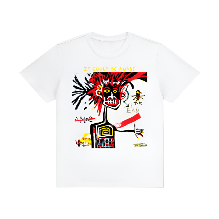 Cotton T-Shirt "CRAZY" by ODMPOD