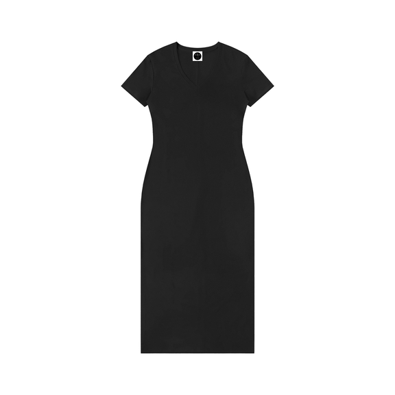 Women's V-Neck Short Sleeve Maxi Dress by ODMPOD