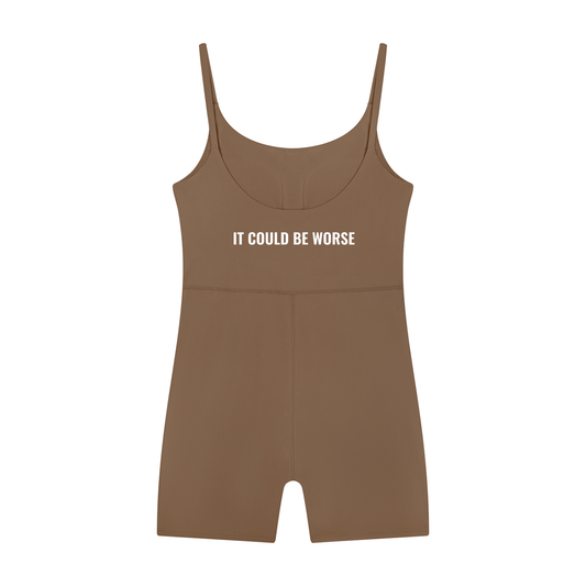 Women’s U-Neck Yoga Romper by ODMPOD