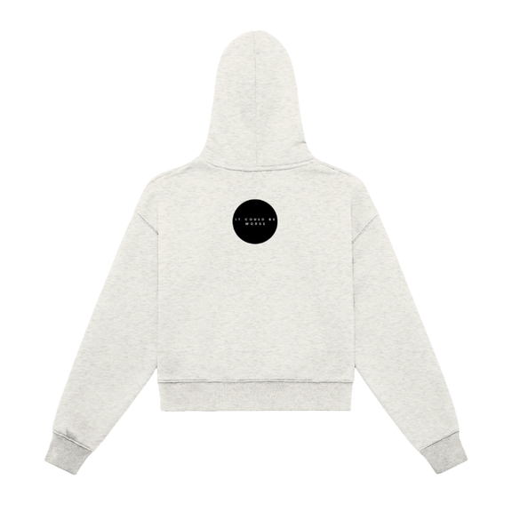 "WORDS HAVE POWER" Women's Cropped Hoodie by ODMPOD