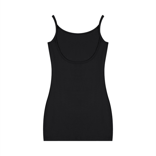 Women's Solid Tight Sleeveless Dress by ODMPOD