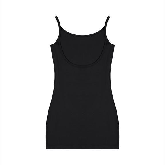 Women's Solid Tight Sleeveless Dress by ODMPOD
