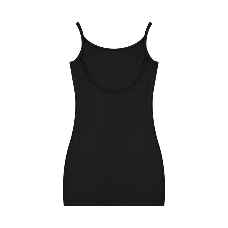 Women's Solid Tight Sleeveless Dress by ODMPOD