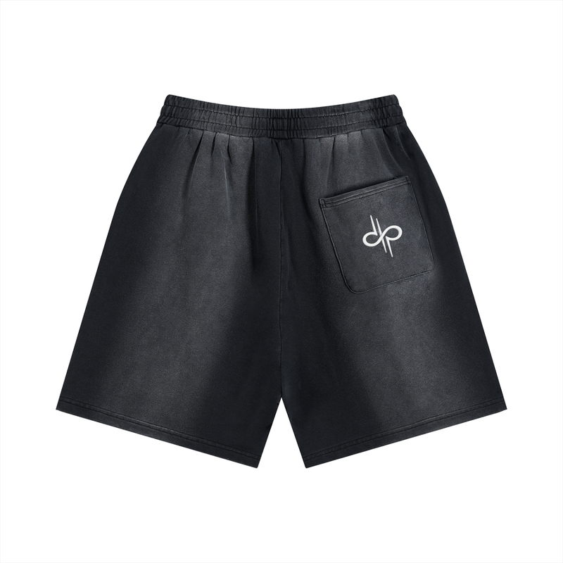 Sun Fade Distressed Shorts by ODMPOD