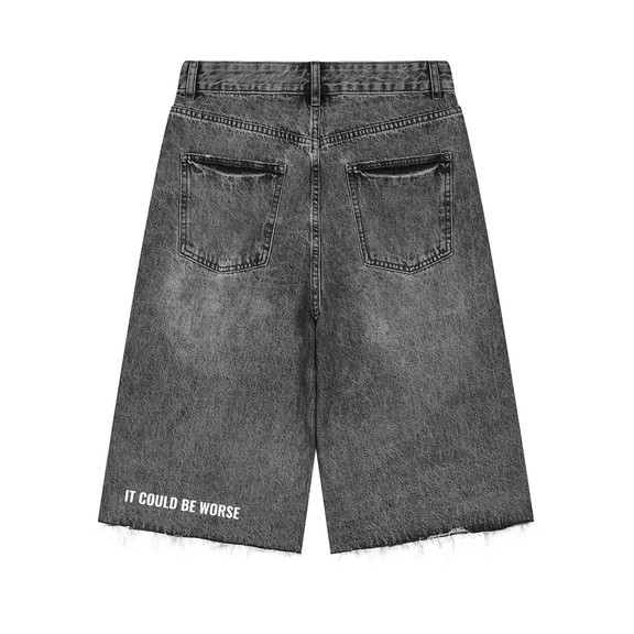 Men’s Vintage Wide Leg Denim Shorts by ODMPOD
