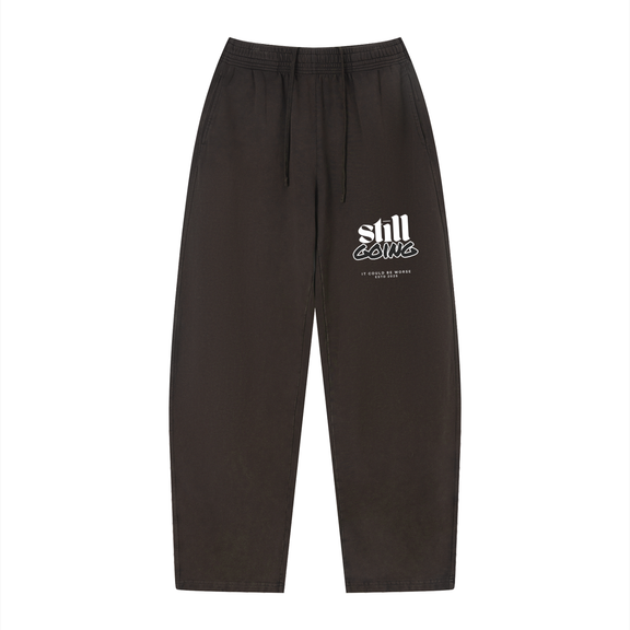 Vintage Wash Loose Sweatpants by ODMPOD