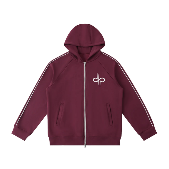 Heavyweight Raglan Sleeve Zip Hoodie by ODMPOD