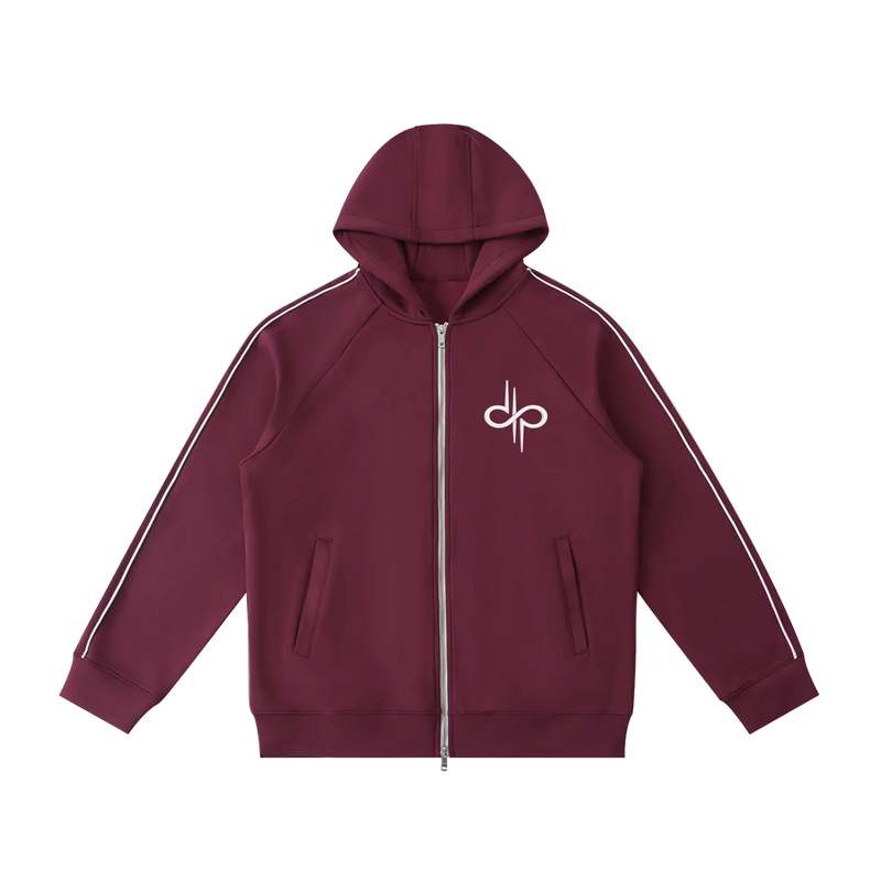 Heavyweight Raglan Sleeve Zip Hoodie by ODMPOD