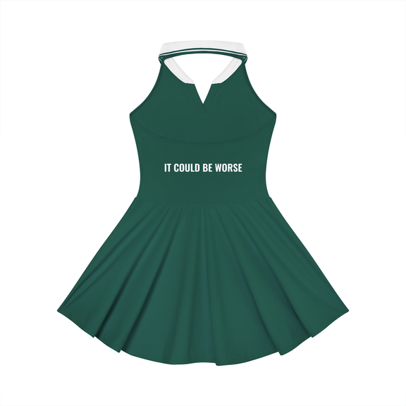 Women's Collared Halter A-Line Tennis Dress by ODMPOD