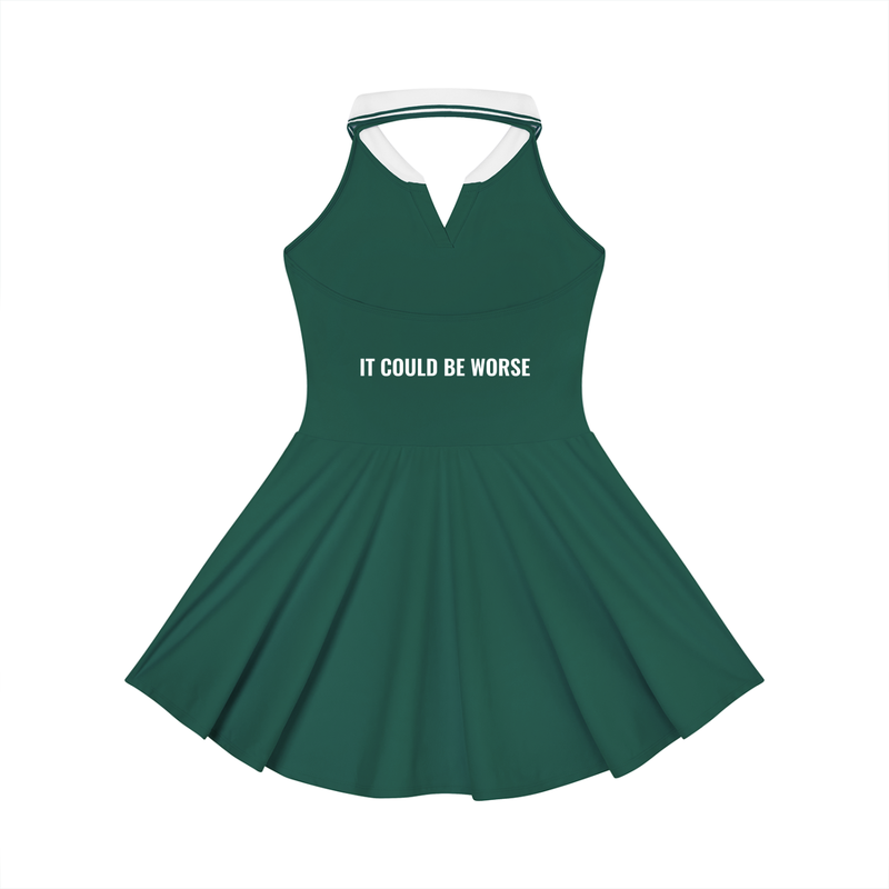 Women's Collared Halter A-Line Tennis Dress by ODMPOD