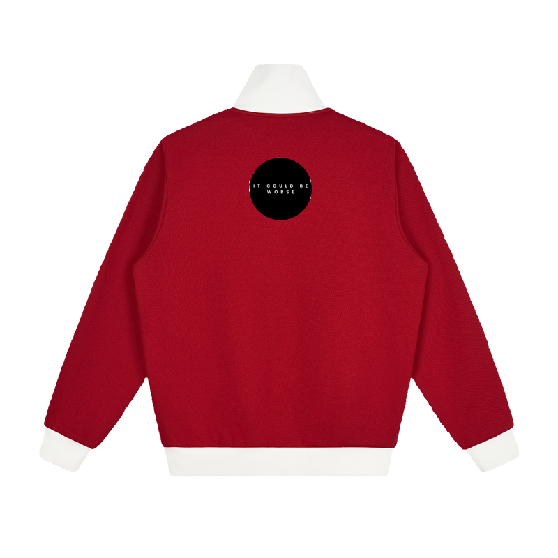 Contrast Side Stripe Fleece Track Jacket by ODMPOD
