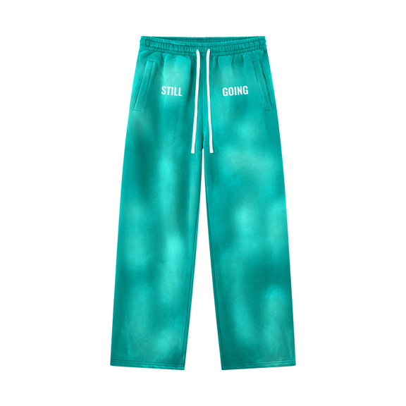 Sunfade Wide Leg Fleece Sweatpants by ODMPOD