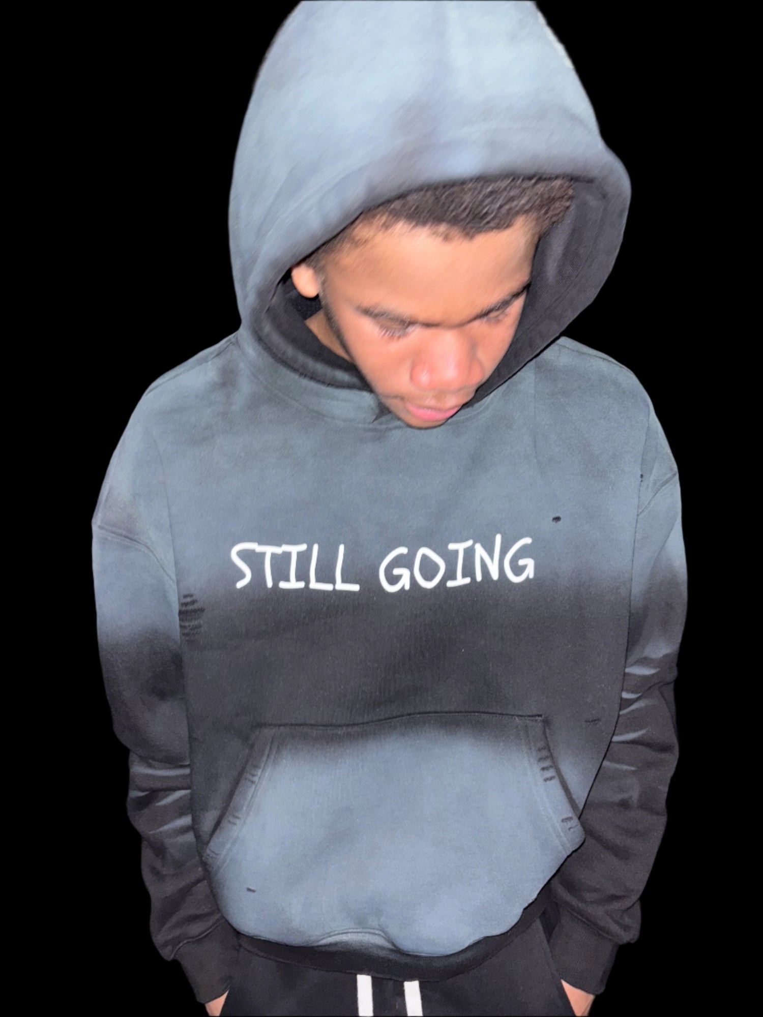 "WORDS HAVE POWER" Sunfade Boxy Hoodie by ODMPOD