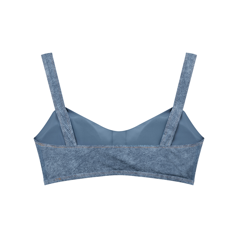 Women's Faux Denim Sports Bra by ODMPOD