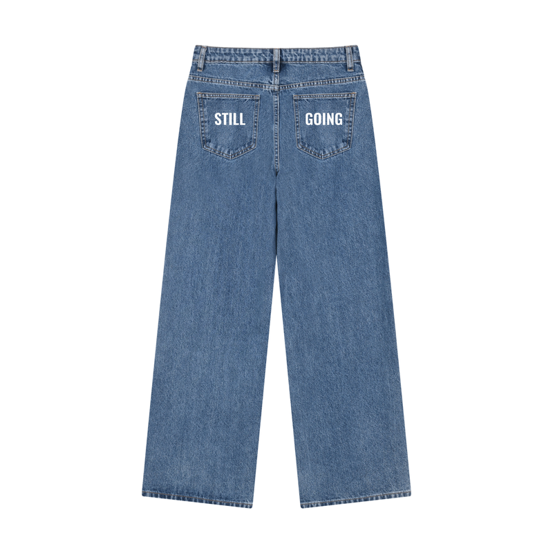 Women’s Wide Leg Denim Jeans by ODMPOD