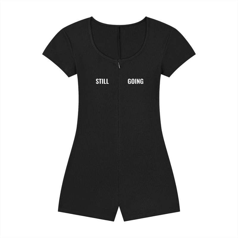 Women's Dual-Function Cape Tie-Waist Romper by ODMPOD