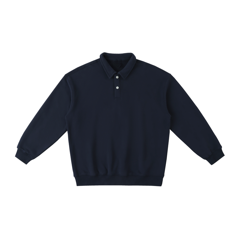 Heavyweight Polo-Collar Sweatshirt by ODMPOD
