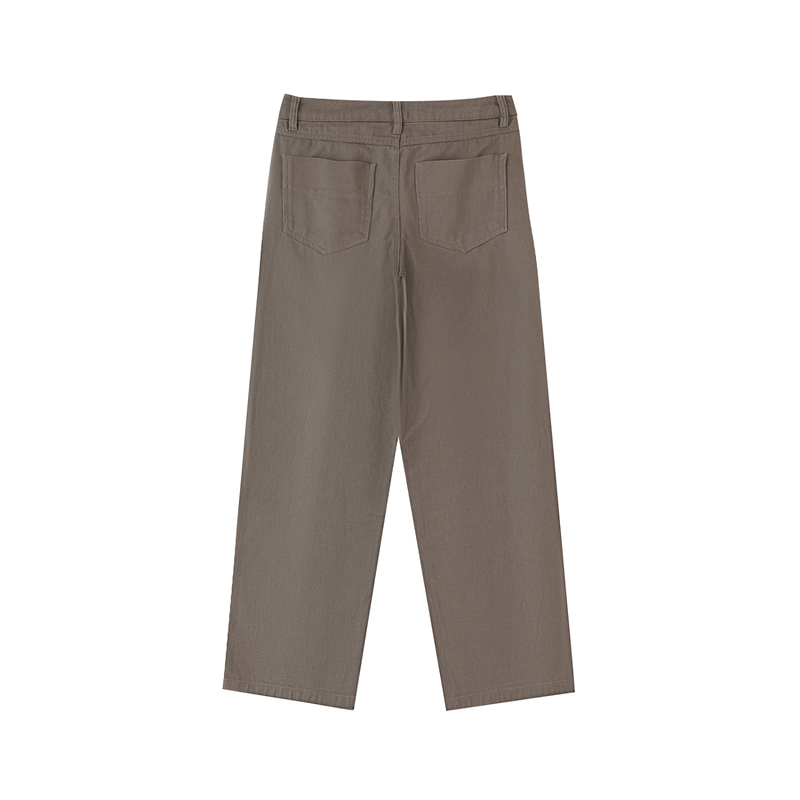 Heavyweight Cotton Straight-Leg Pants by ODMPOD