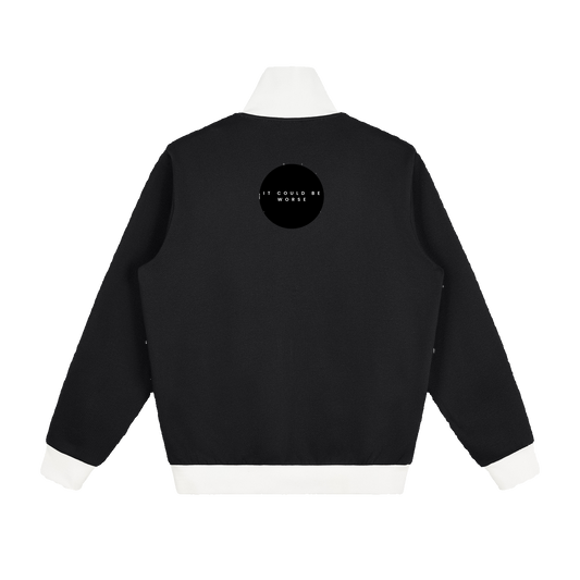 Contrast Side Stripe Fleece Track Jacket by ODMPOD