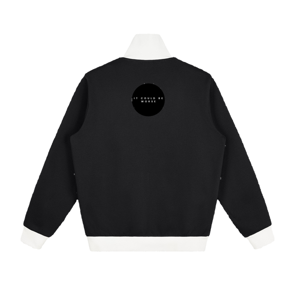 Contrast Side Stripe Fleece Track Jacket by ODMPOD