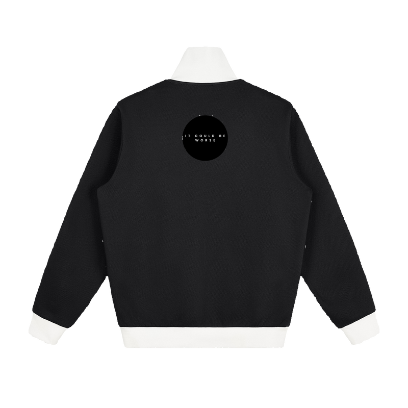 Contrast Side Stripe Fleece Track Jacket by ODMPOD