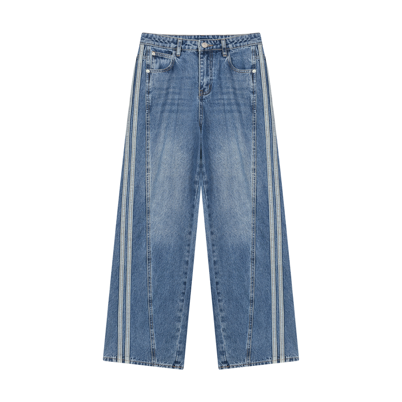 Women’s Wide Leg Denim Jeans by ODMPOD