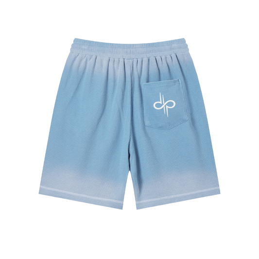 Sunfade Waffle Raw Hem Shorts by ODMPOD