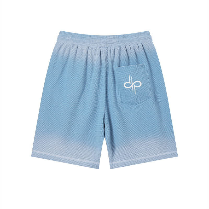 Sunfade Waffle Raw Hem Shorts by ODMPOD