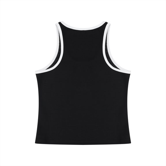 Women's Color Block Cropped Tank Top by ODMPOD
