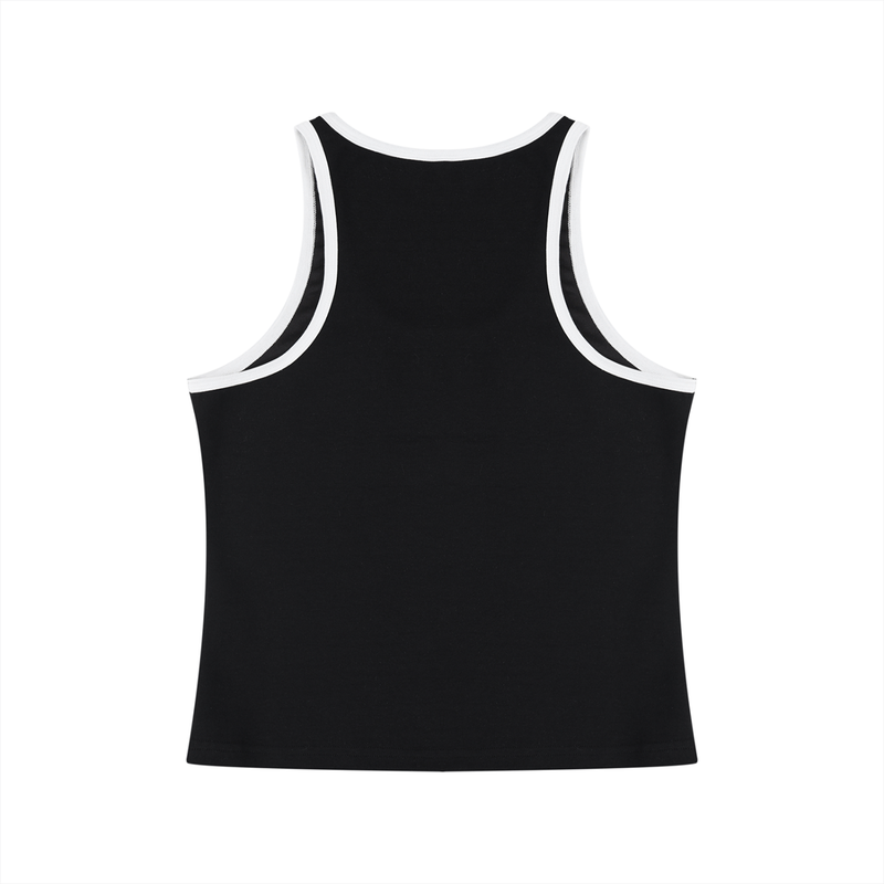 Women's Color Block Cropped Tank Top by ODMPOD