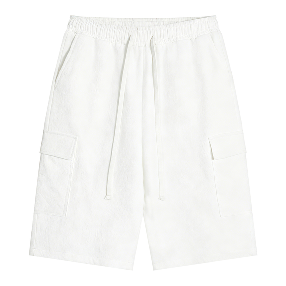 Unisex Drawstring Cargo Shorts by ODMPOD
