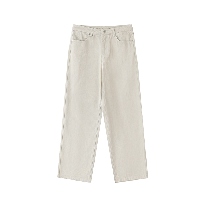 Heavyweight Cotton Straight-Leg Pants by ODMPOD
