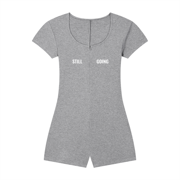 Women's Dual-Function Cape Tie-Waist Romper by ODMPOD