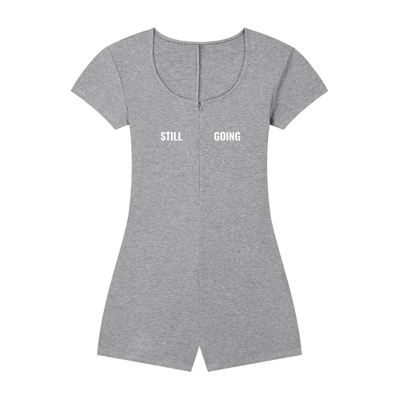 Women's Dual-Function Cape Tie-Waist Romper by ODMPOD