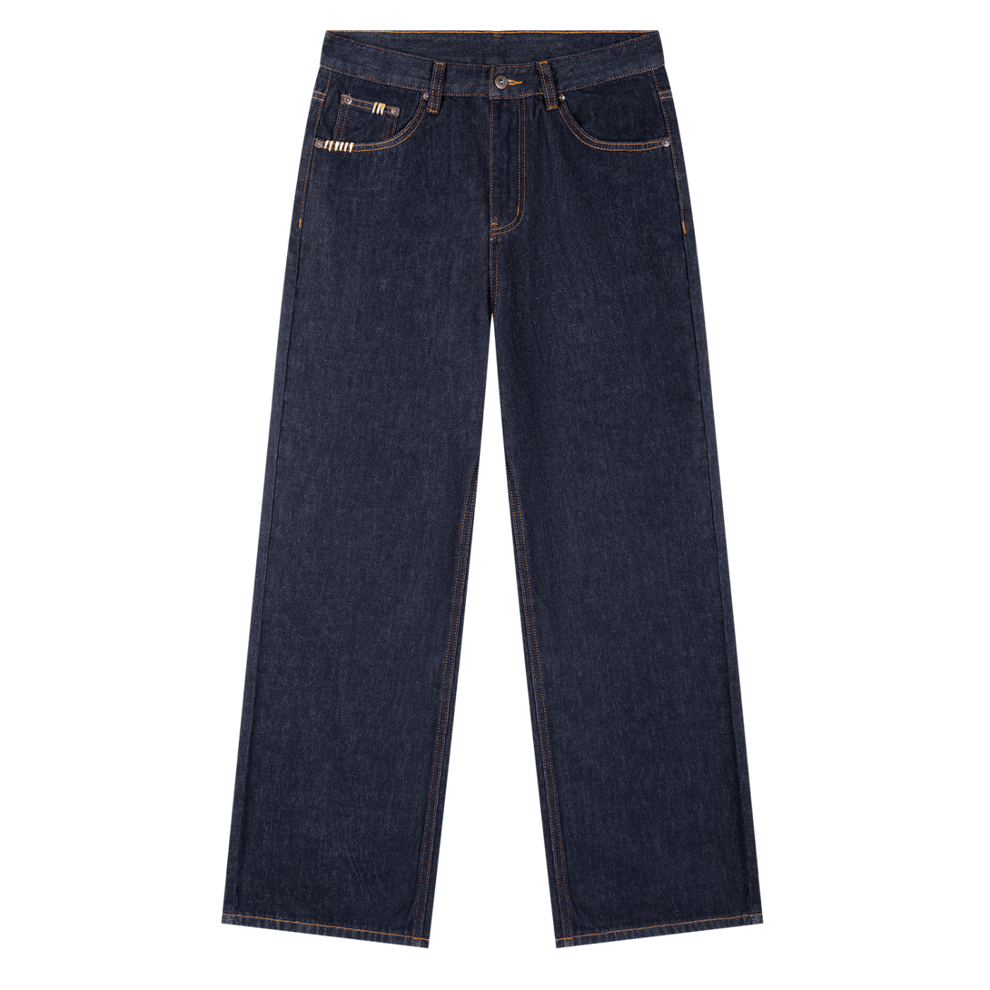 Heavyweight Straight Leg Denim Jeans by ODMPOD