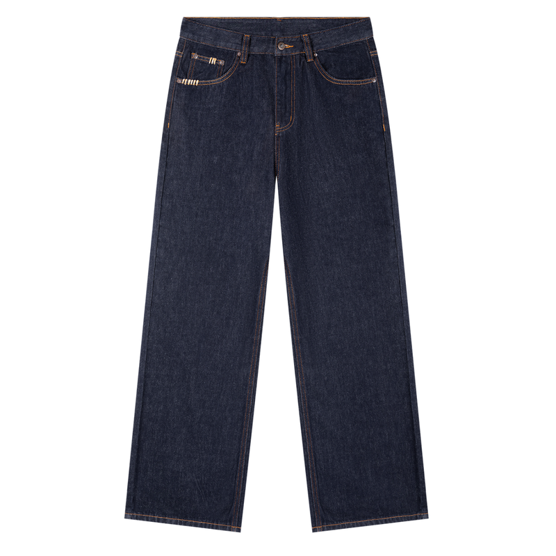 Heavyweight Straight Leg Denim Jeans by ODMPOD