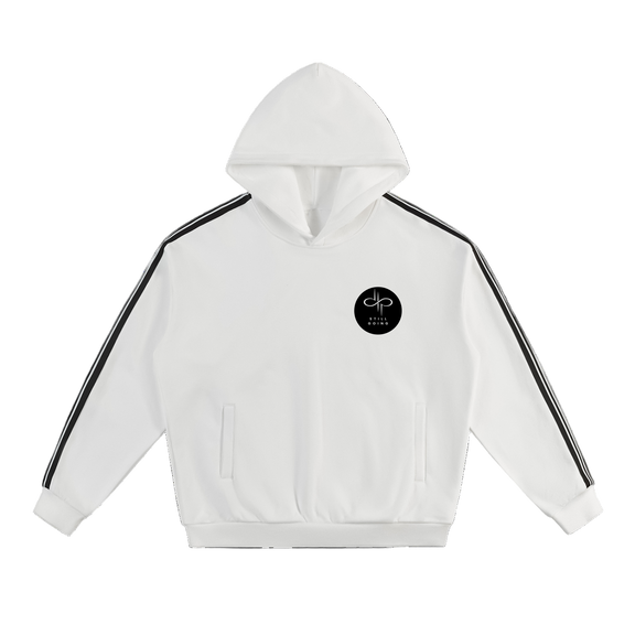 Side Stripe Drop-Shoulder Hoodie by ODMPOD