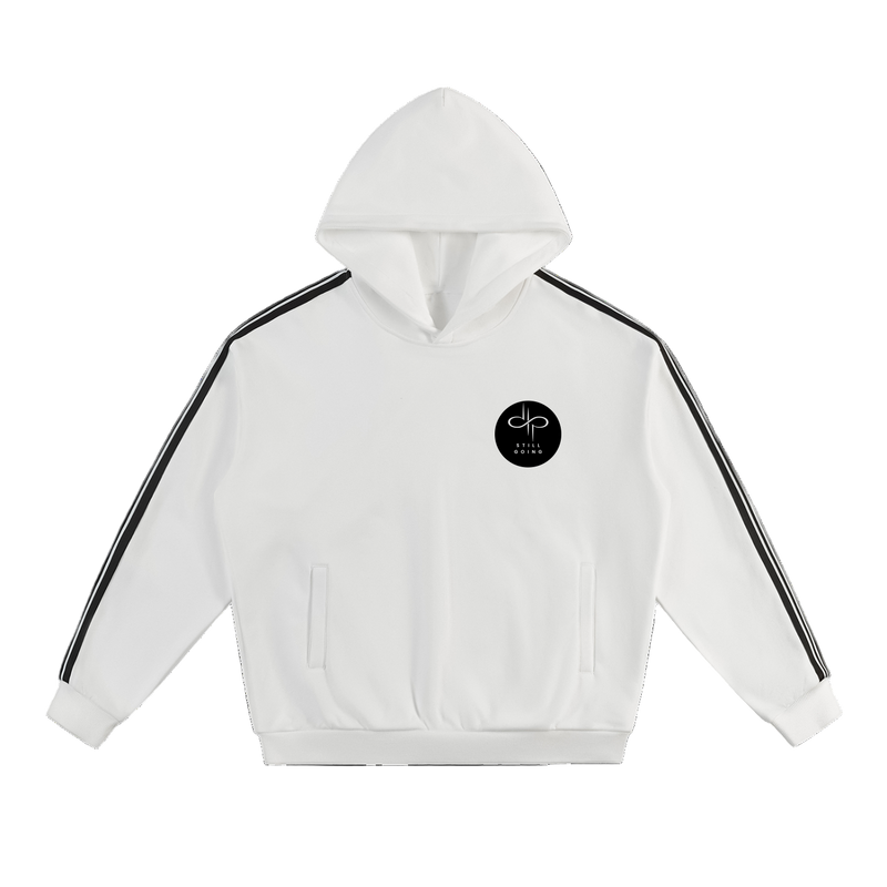 Side Stripe Drop-Shoulder Hoodie by ODMPOD