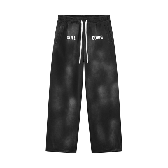 Sunfade Wide Leg Fleece Sweatpants by ODMPOD