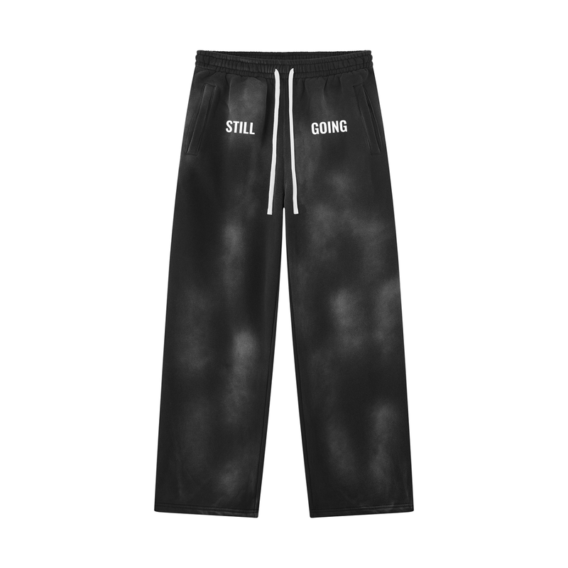 Sunfade Wide Leg Fleece Sweatpants by ODMPOD