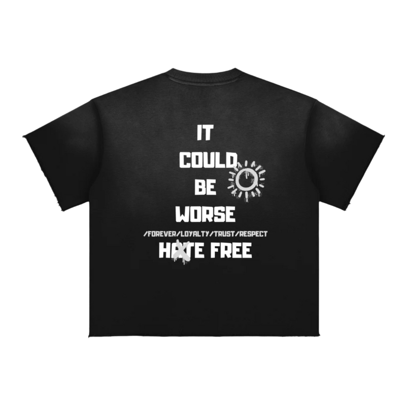 "limited edition" Sun Fade Raw Edge T-Shirt by ODMPOD
