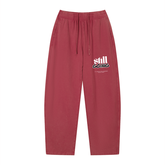 Vintage Wash Loose Sweatpants by ODMPOD