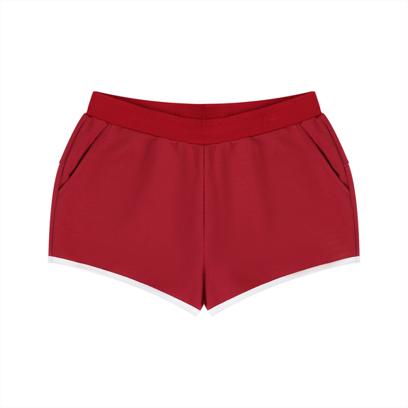 Women's Retro Contrast Binding Shorts by ODMPOD